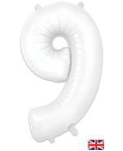 bg604490-Oaktree-34inch-Number-9-Matte-White